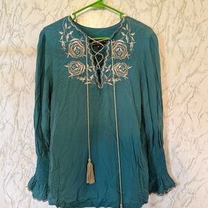 Double D Ranch Embroidered Women's Top